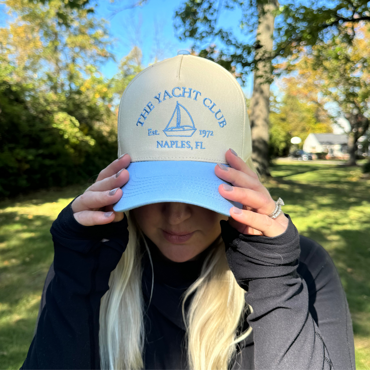 The Yacht Club Blue & Tan Two-Tone Hat