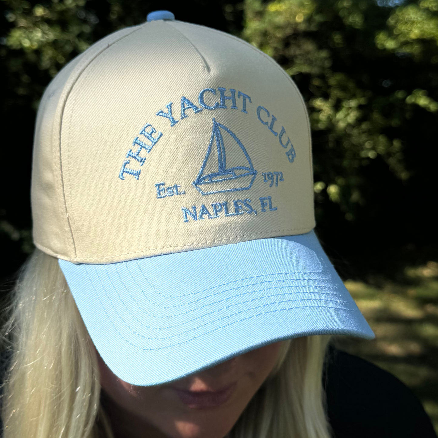 The Yacht Club Blue & Tan Two-Tone Hat