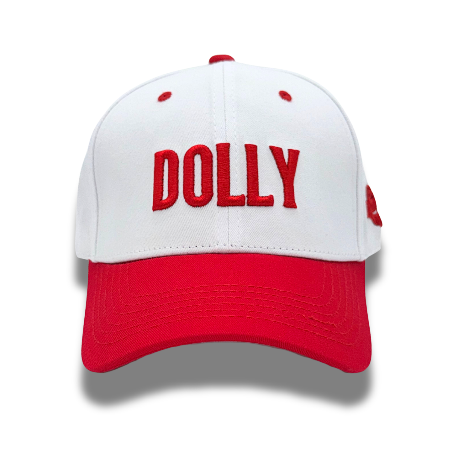 Dolly Dad Hat White & Red