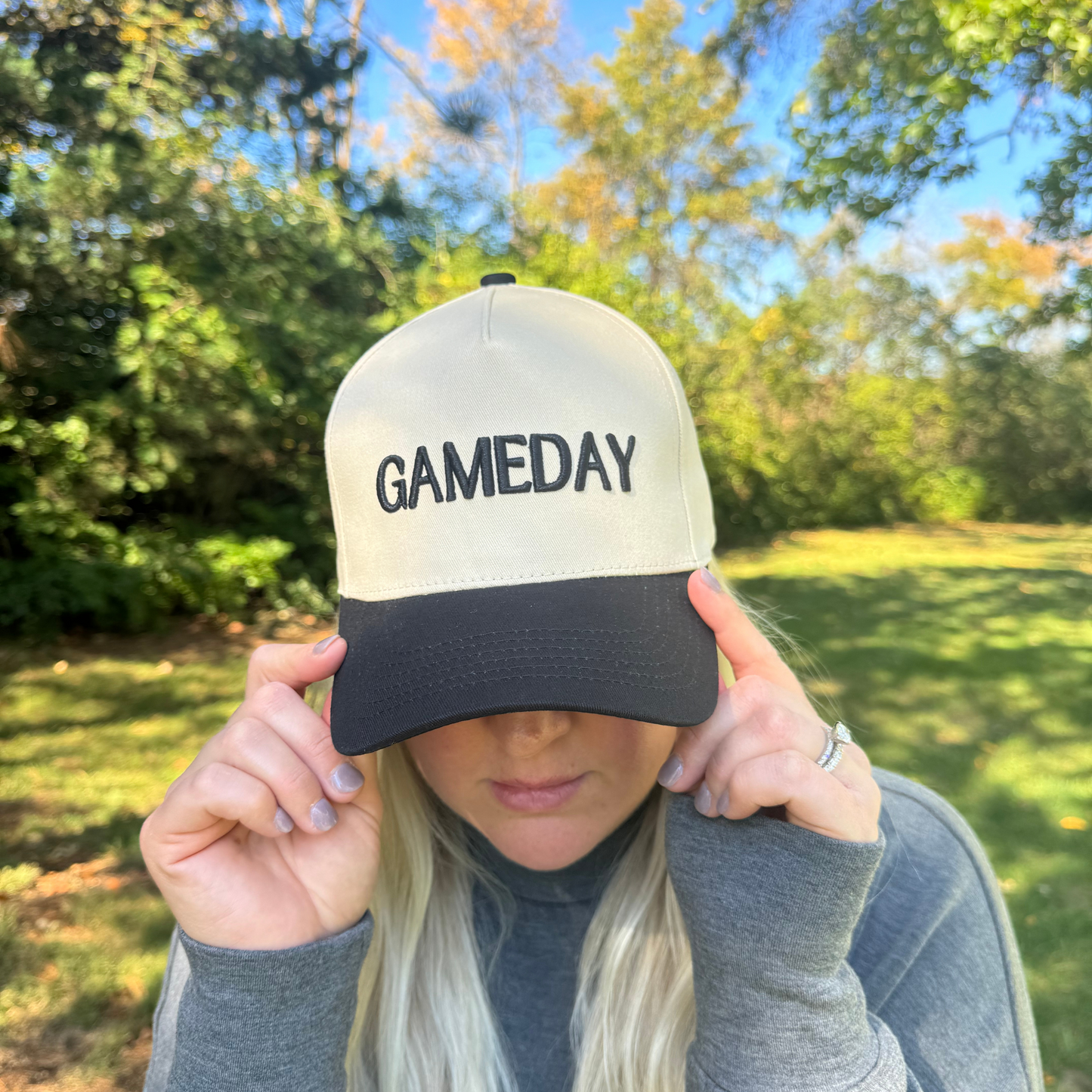 Gameday Tan & Black Two-Tone Hat