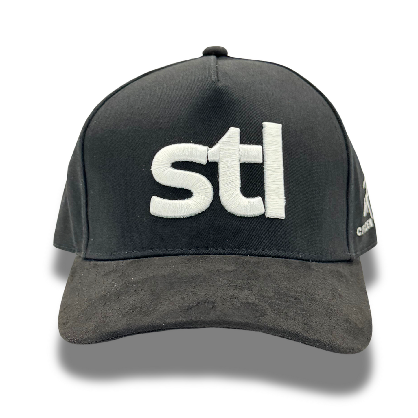 Black STL Hat with Suede Brim