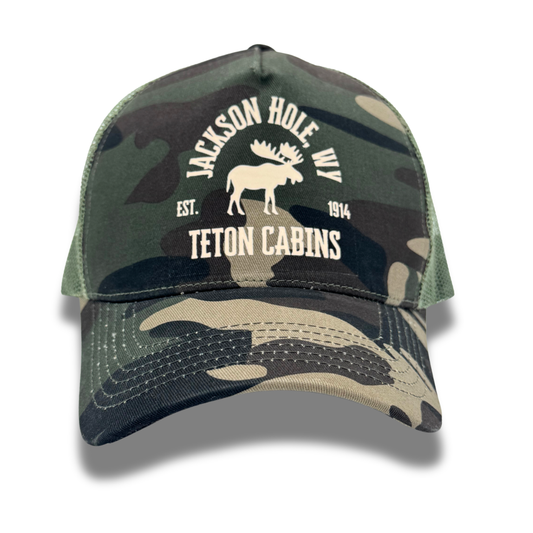 Jackson Hole Camo Trucker Hat