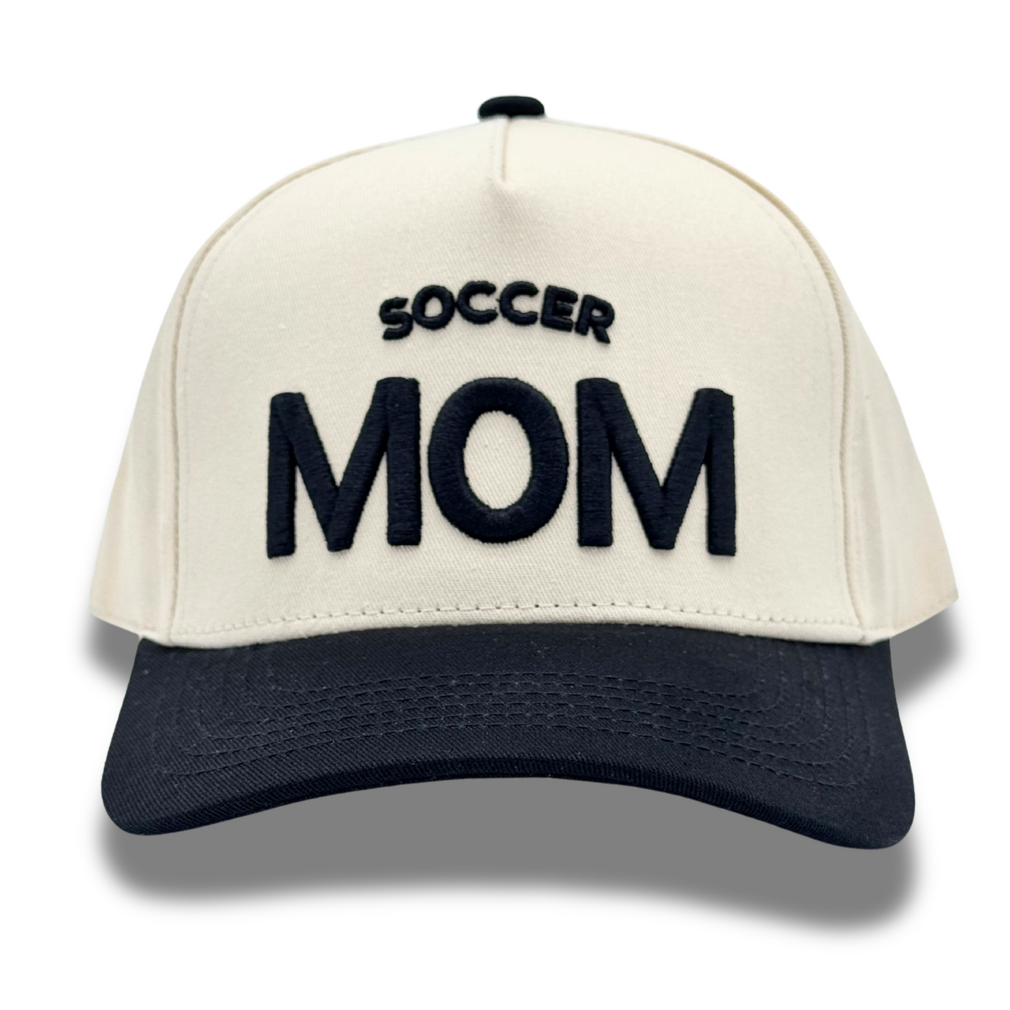 Tan & Black Two-Tone Hat: Soccer Mom